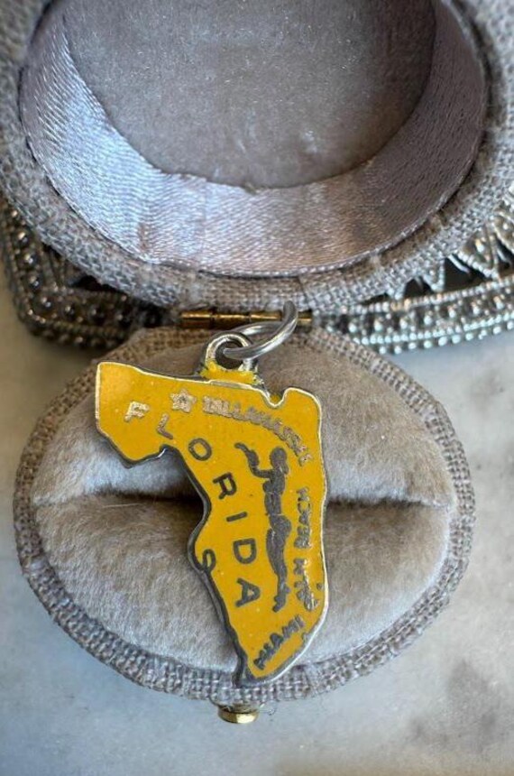 Vintage Silver Florida State Charm