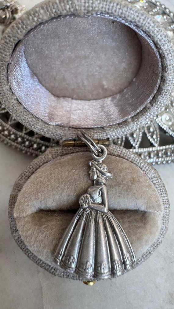 Vintage Silver Rare Danecraft Bride Charm
