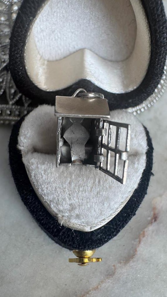 Vintage Silver Rare Antique Jail Charm
