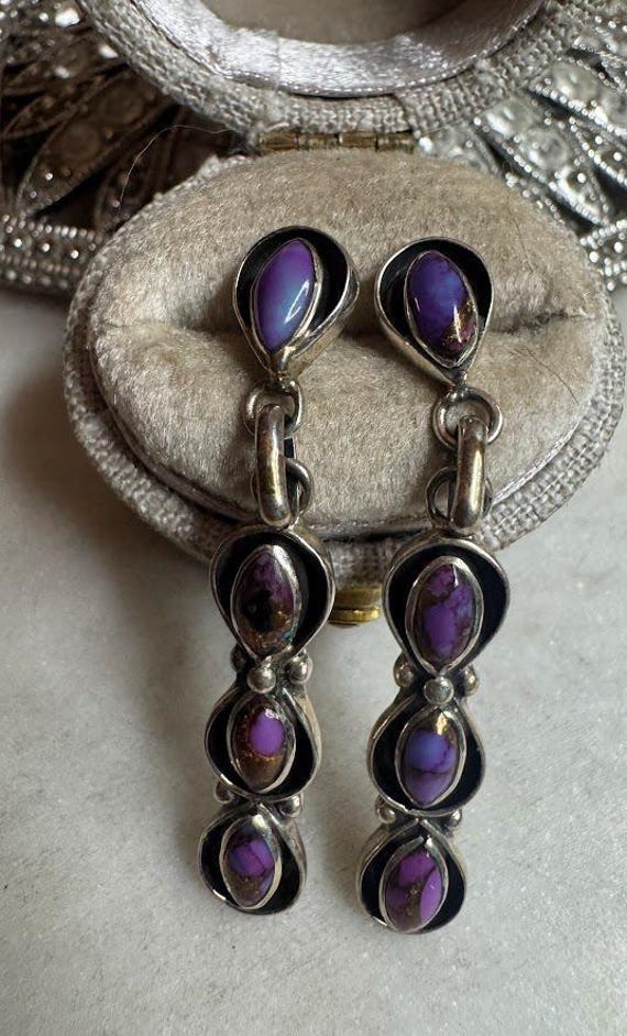 Vintage Silver Mojave Dangle Earrings