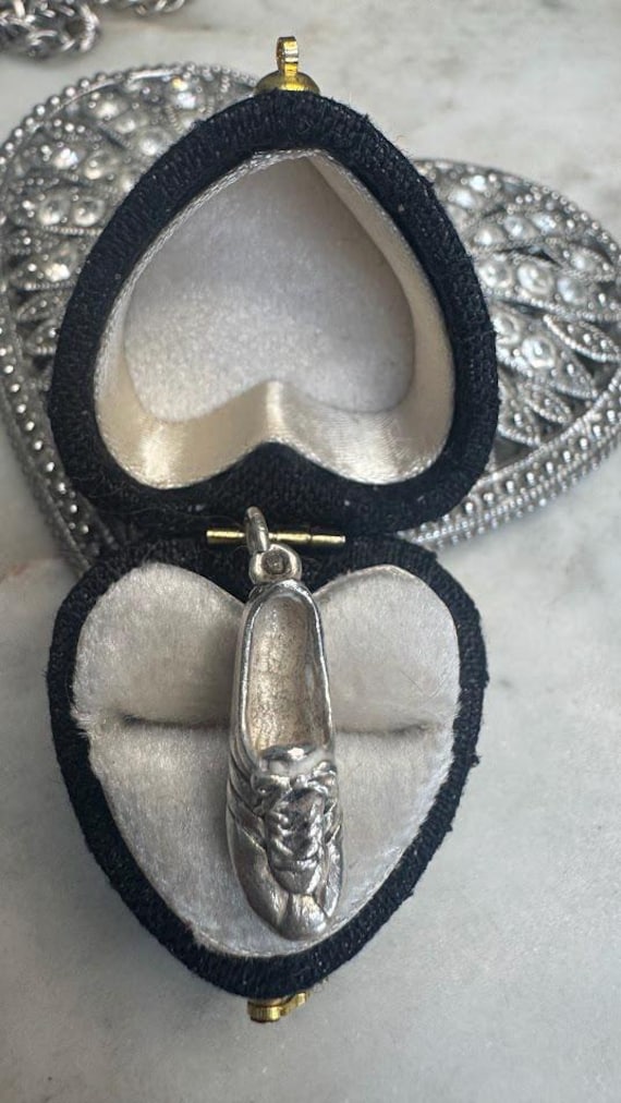 Vintage Silver Sneaker Charm