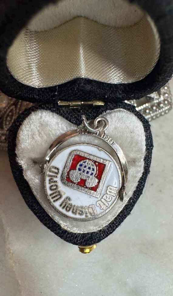 Vintage Silver Walt Disney World Flip Charm
