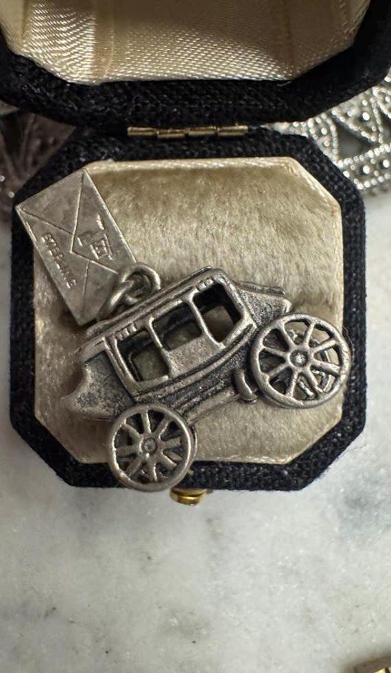 Vintage Silver Arizona Carriage Ride Charm