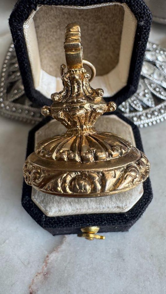 Antique Vintage Gold Edwardian Fob Seal