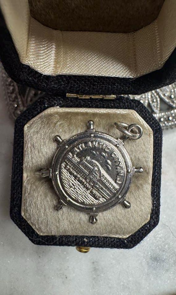 Vintage Antique Silver Boardwalk Atlantic City New Jersey Charm