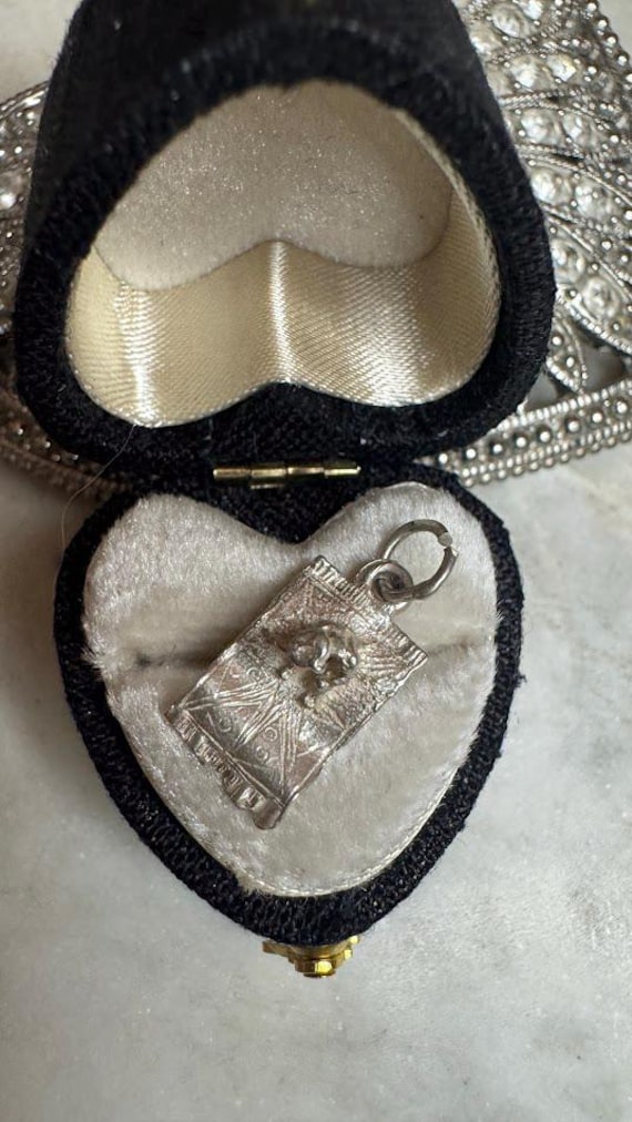 Vintage Silver Antique Moroccan Flying Carpet Charm