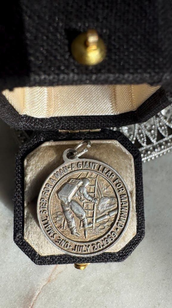 First Man on the Moon Charm Pendant