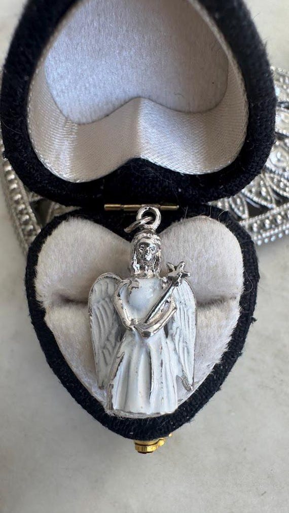 Vintage Silver Angel Charm