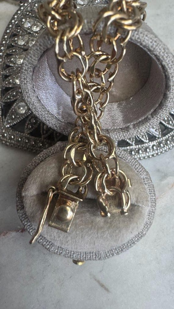 Vintage Gold Double Link Bracelet