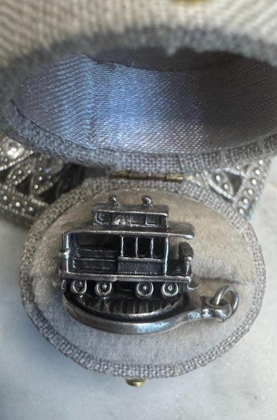 Vintage Silver San Francisco Cable Car Charm