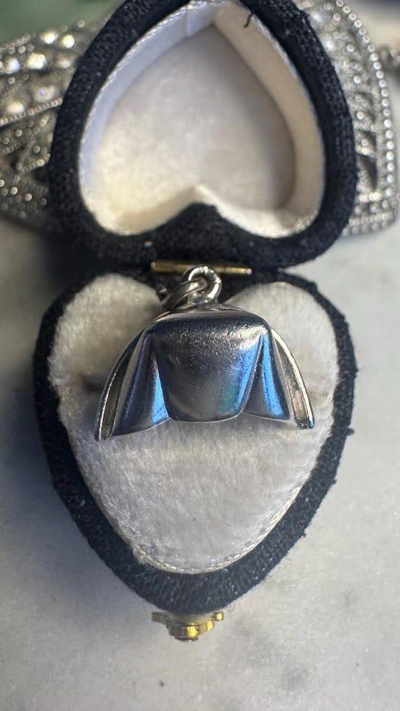 Vintage Silver Nurse's Cap Charm