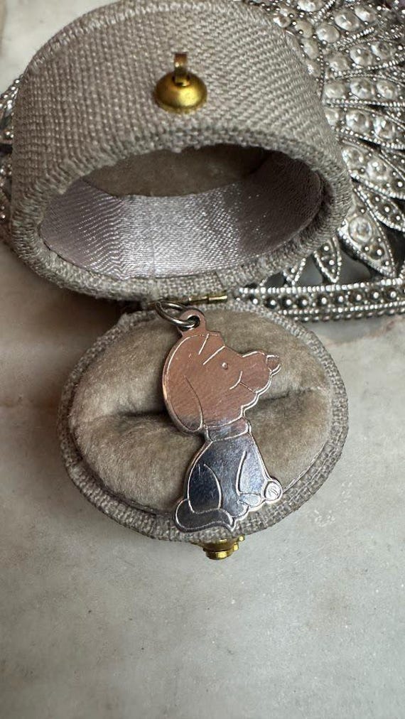 Vintage Silver Snoopy Charm Pendant