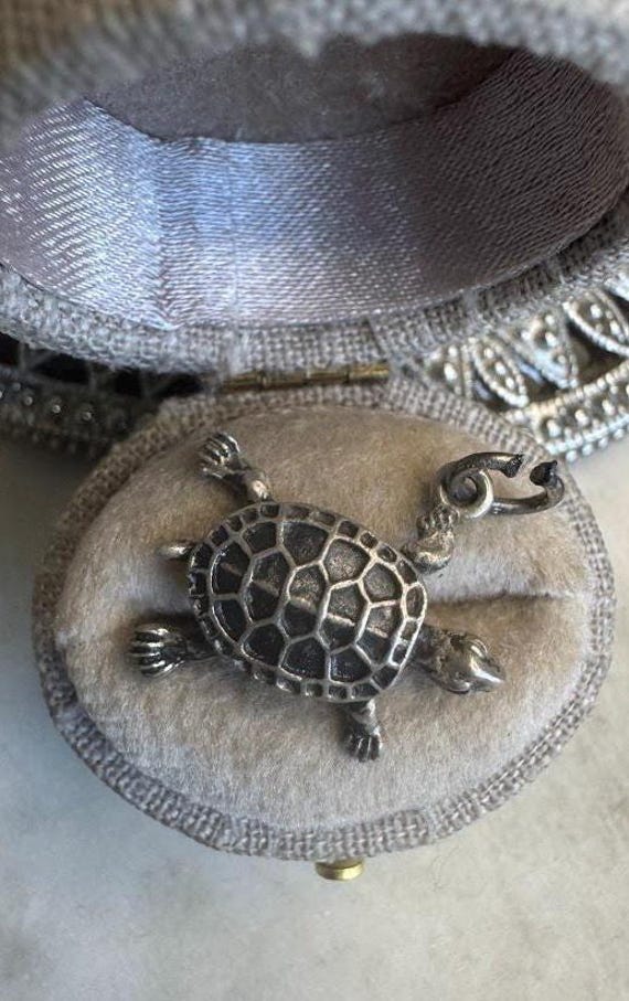 Vintage Silver Turtle Charm