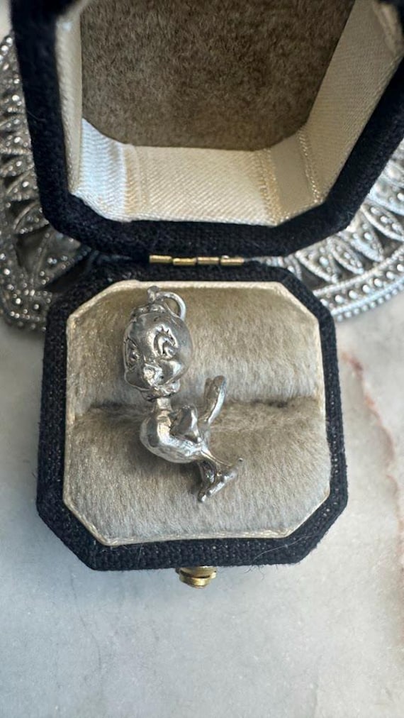 Vintage Silver Tweety Bird Charm