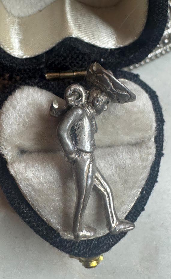 Vintage Silver Mariachi Singer Charm