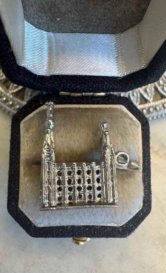 Vintage Silver Mormon Temple Church Charm