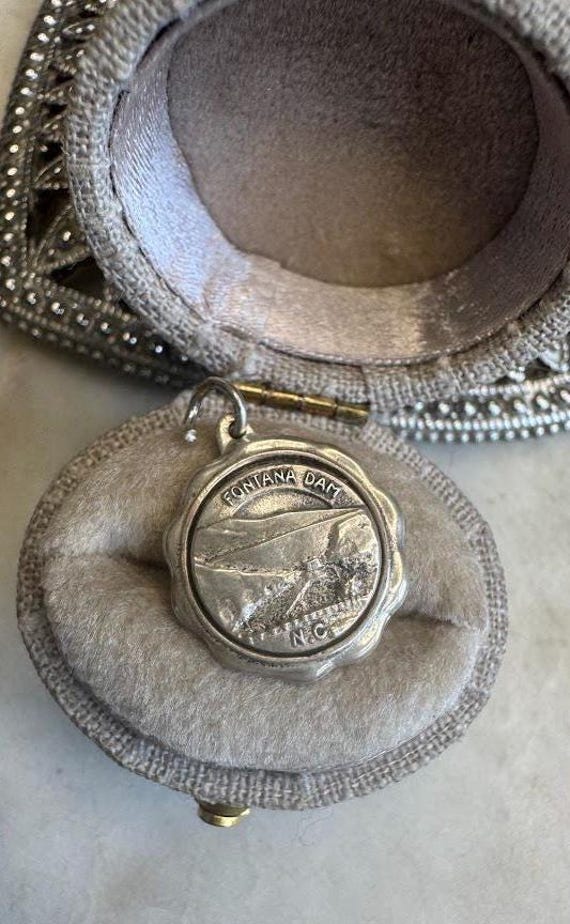 Vintage Silver Fontana Dam Charm