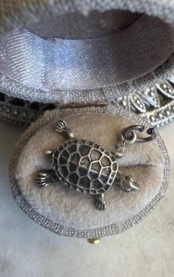 Vintage Silver Turtle Charm