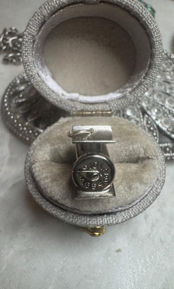 Vintage Antique Silver Kitchen Scale Charm