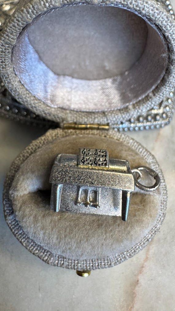Vintage Silver Organ Charm