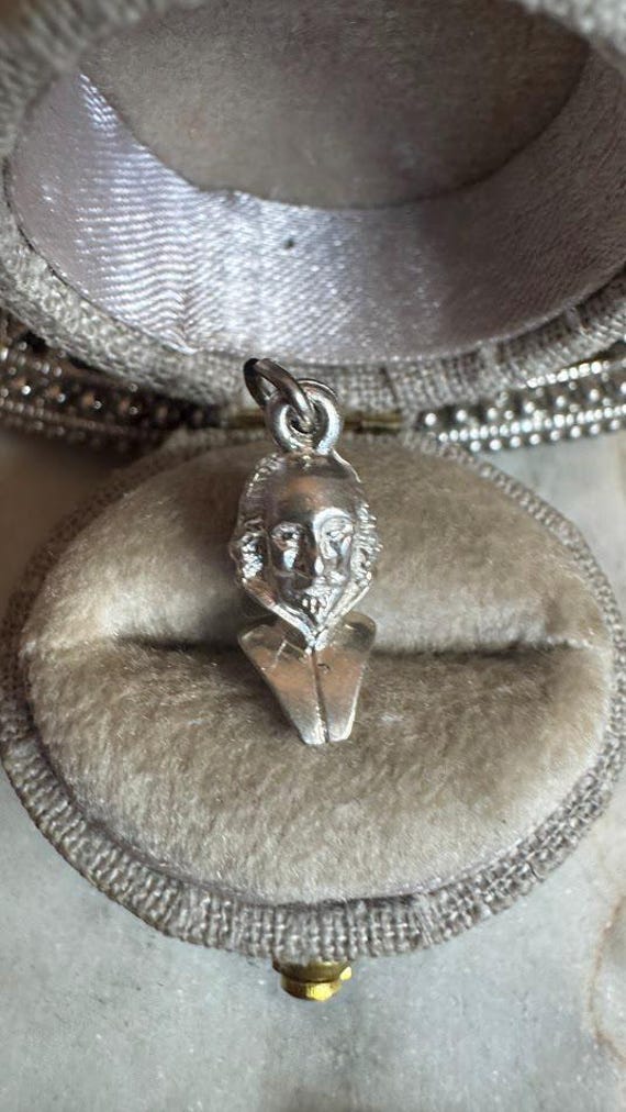 Vintage Silver Antique (Andrew Jackson?) Bust Charm