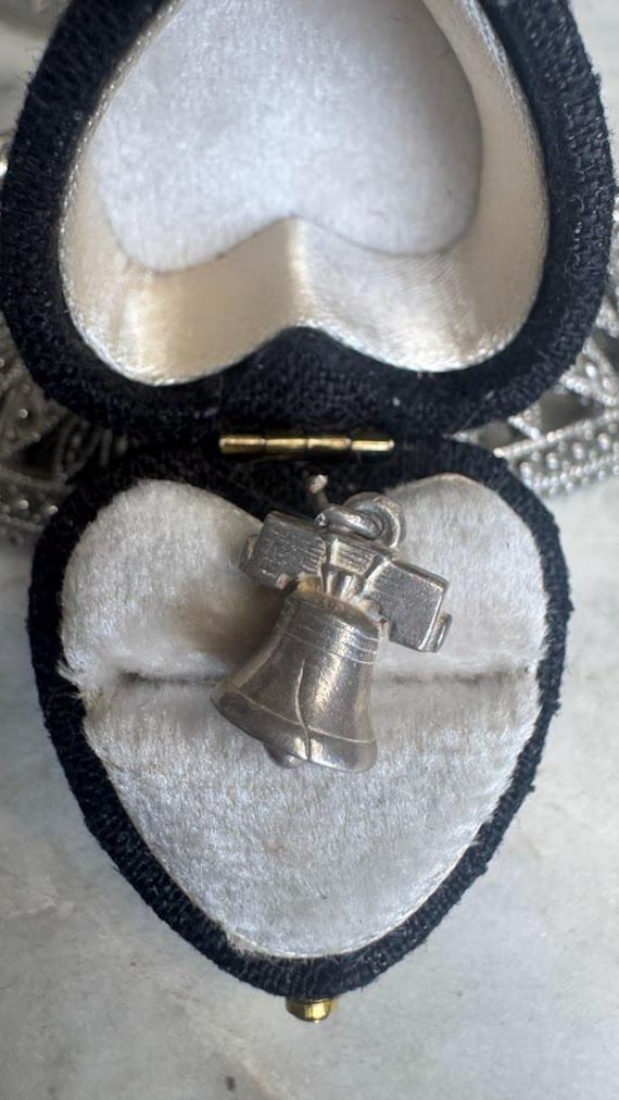 Vintage Silver Liberty Bell Charm