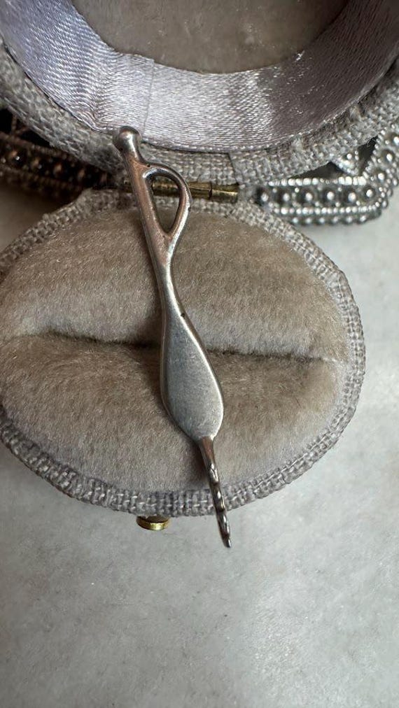 Vintage Antique Silver Cheese Grater Charm