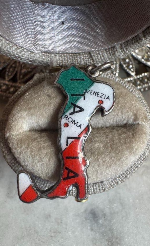 Vintage Silver Antique Italian Boot Charm