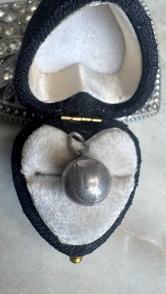 Vintage Silver Baseball Charm