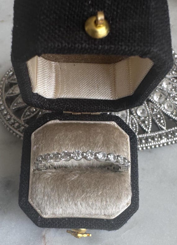 Cubic Zirconia Eternity Band Ring