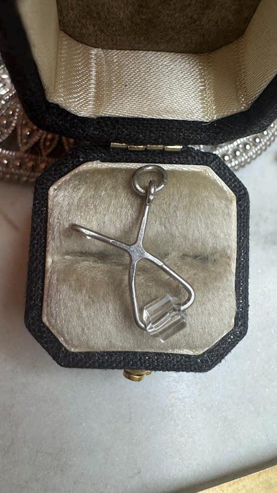 Vintage Silver Ice Holder Charm
