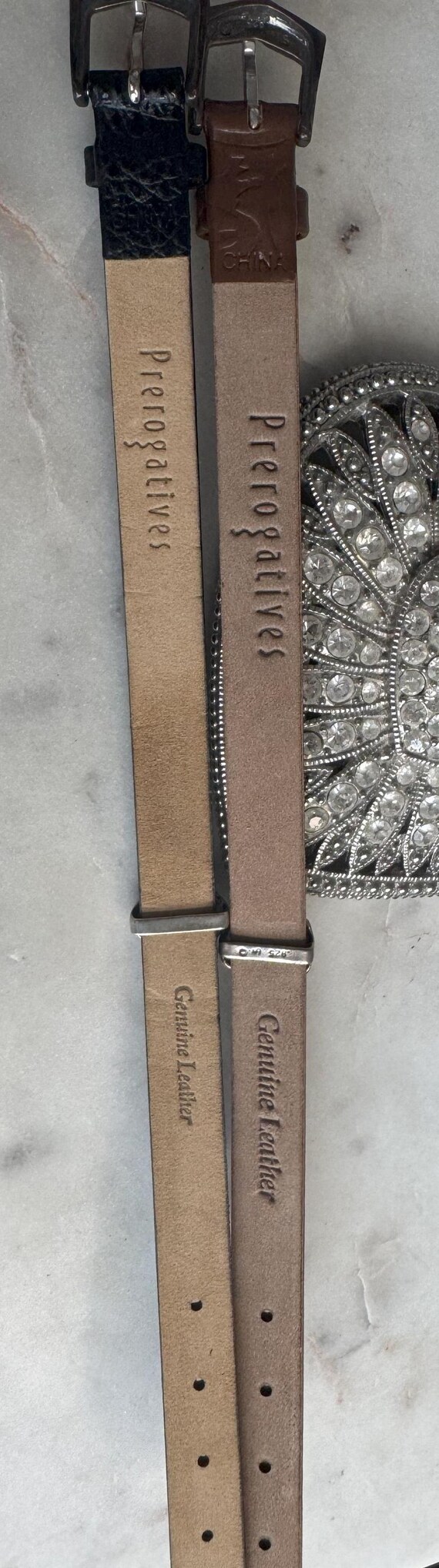 Prerogatives Leather Bracelets with Silver Turquo… - image 2