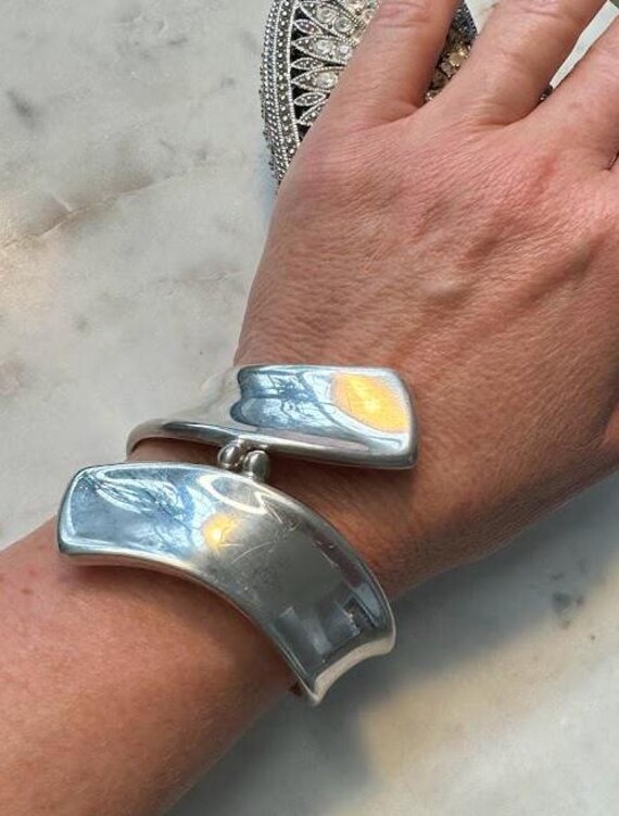 Silver Cuff Bracelet - image 3