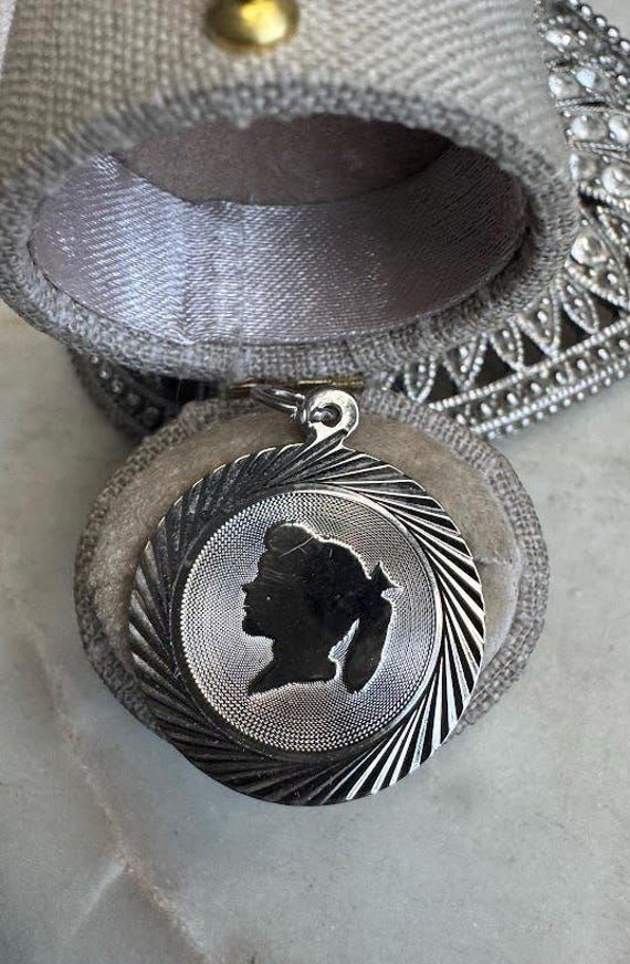 Vintage Silver Girl Charm