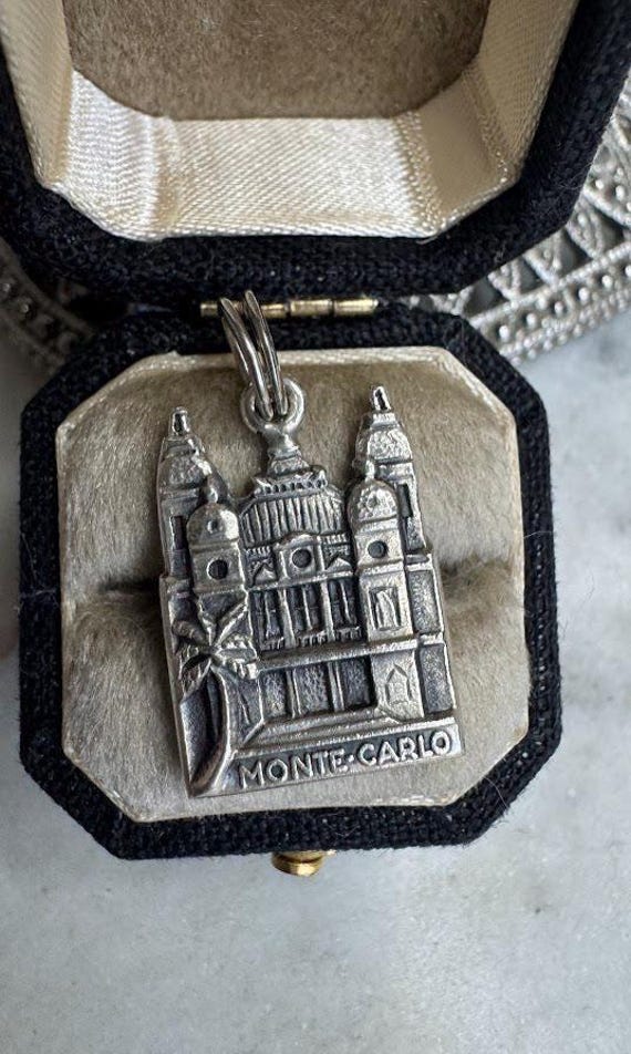 Vintage Silver Argentinian Castle Charm