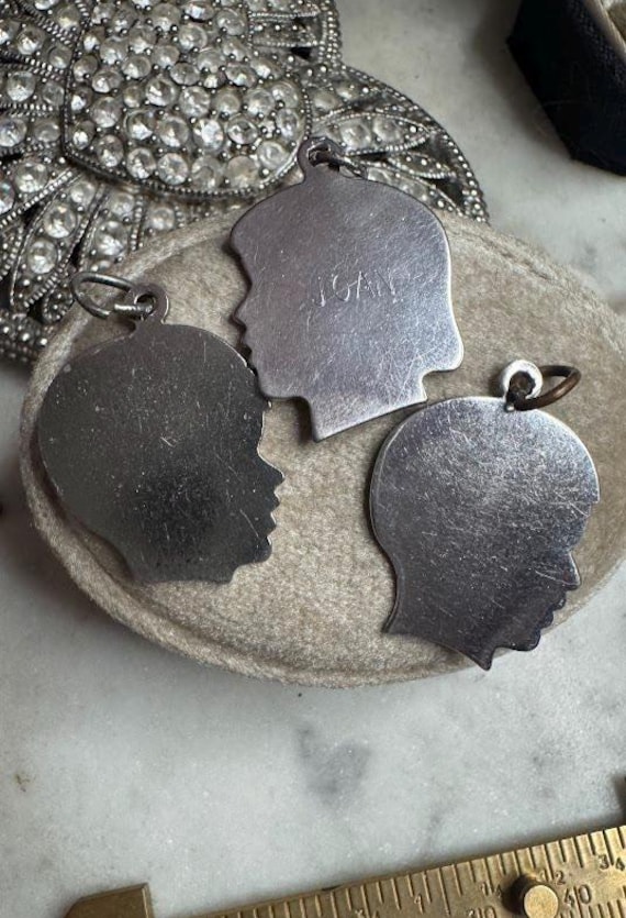 Vintage Silver Boy & Girl Charms