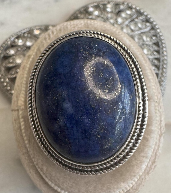 Vintage Silver Labradorite Ring