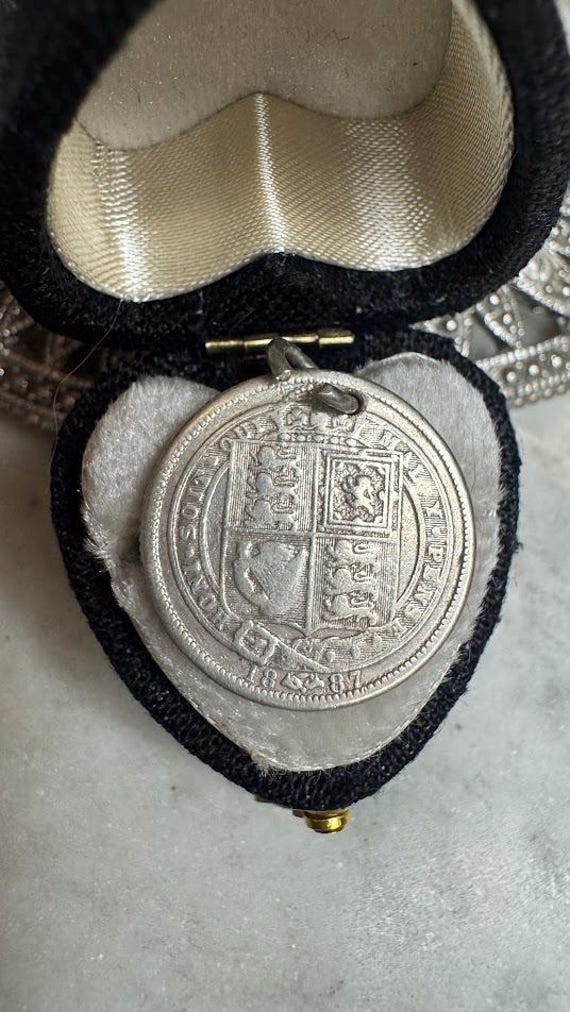 Vintage Silver British Queen Victoria Charm