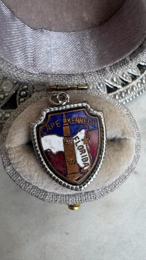 Vintage Silver Florida Cape Kennedy Charm