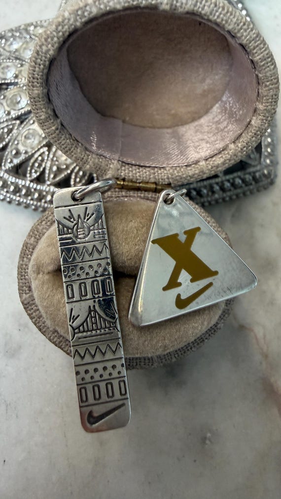 Silver Tiffany Nike Women's 2013 & 2014 Marathon Pendant Necklace