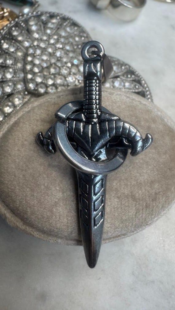 Stainless Steel Gothic Cross Pendant