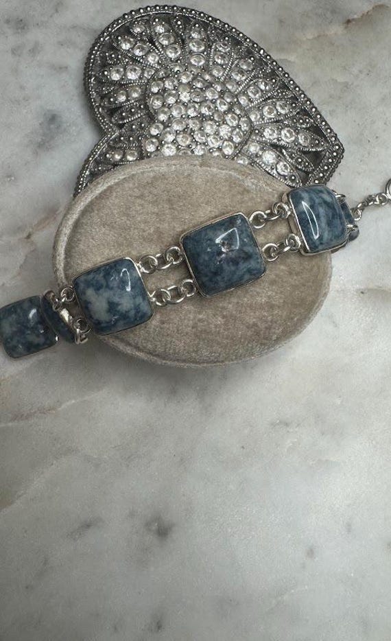 Vintage Silver Calcite Bracelet