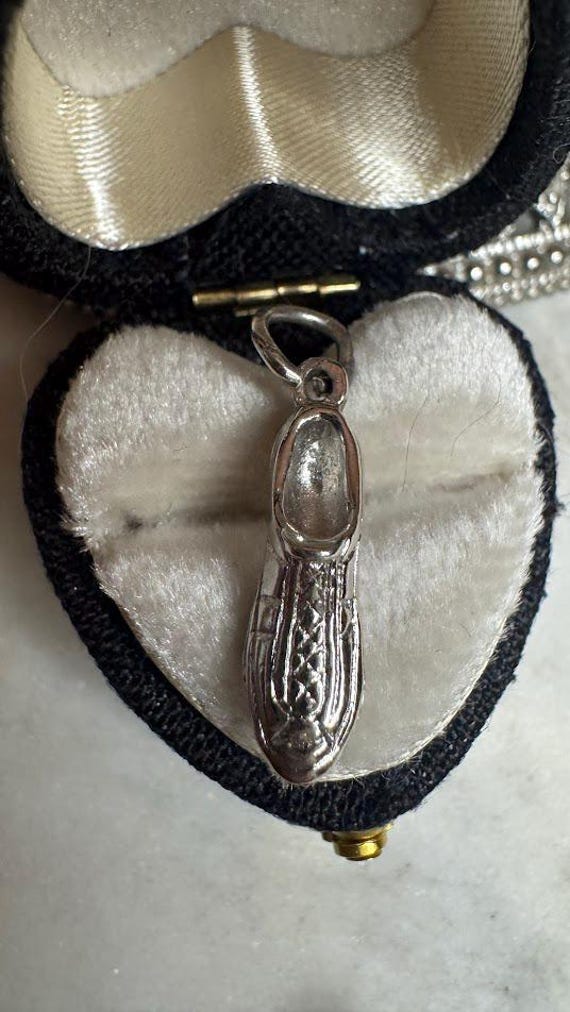 Vintage Silver Soccer Cleat Charm