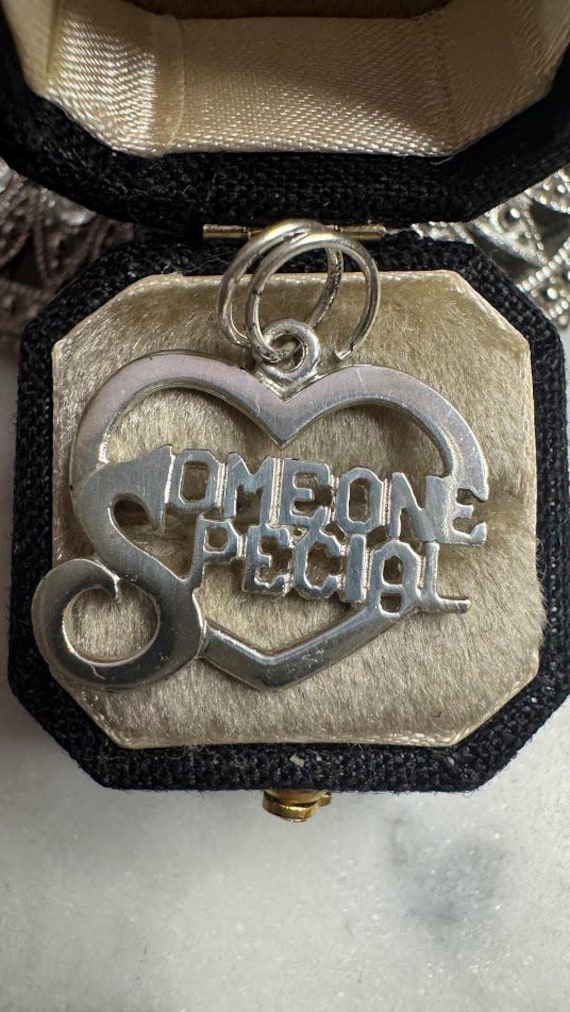 Vintage Silver Someone Special Charm Pendant
