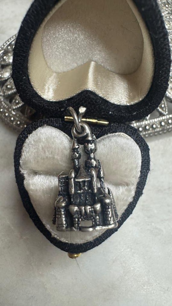 Vintage Silver Antique Disneyland Castle Charm