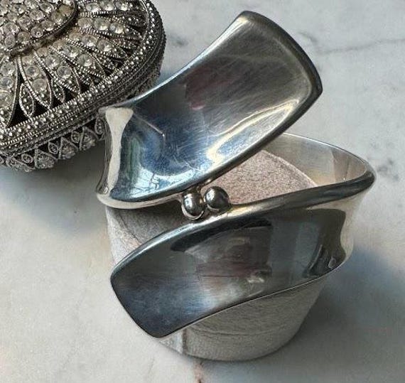Silver Cuff Bracelet - image 2