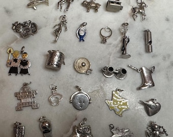 Sterling Silver Vintage Charms