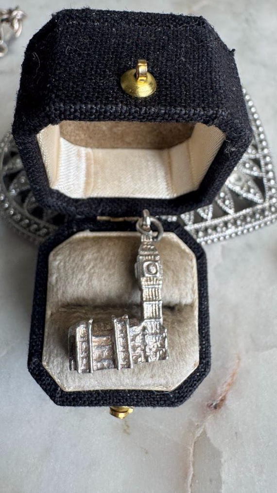 Vintage Silver Antique Big Ben Charm