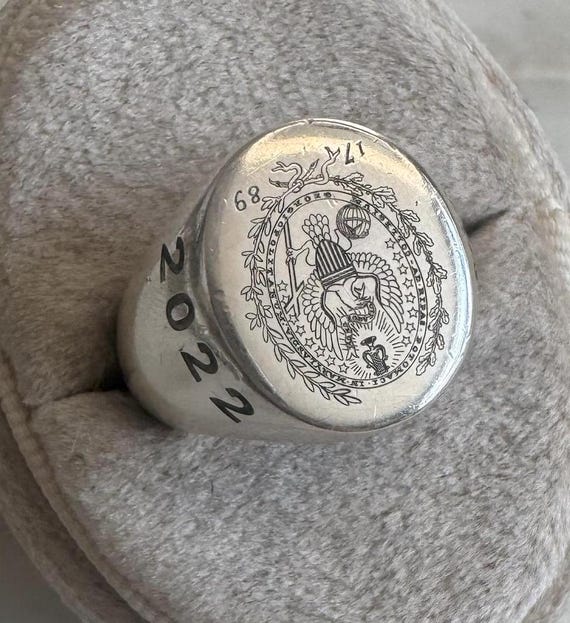 Silver Signet Class Ring