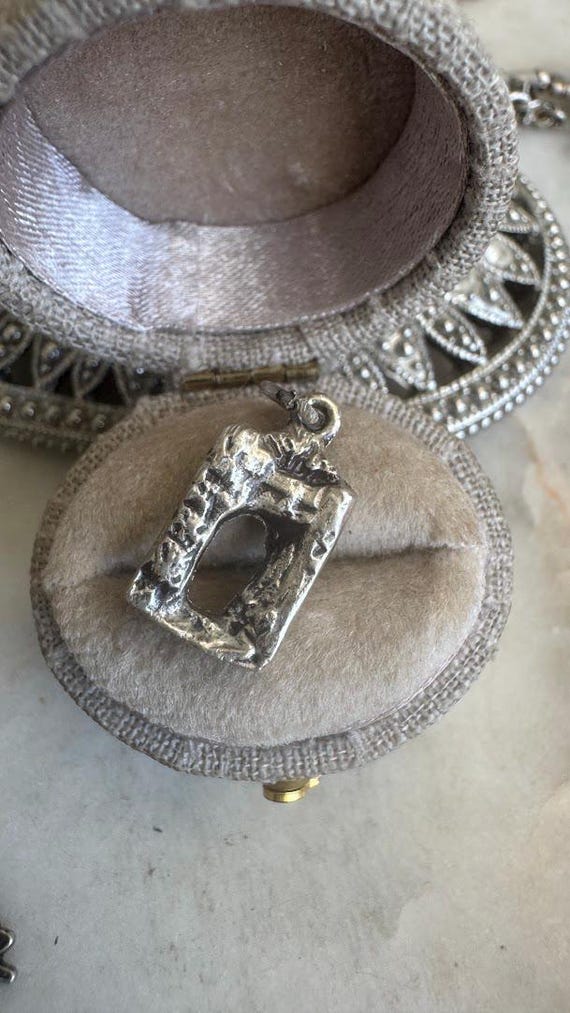 Vintage Antique Silver Archway Charm